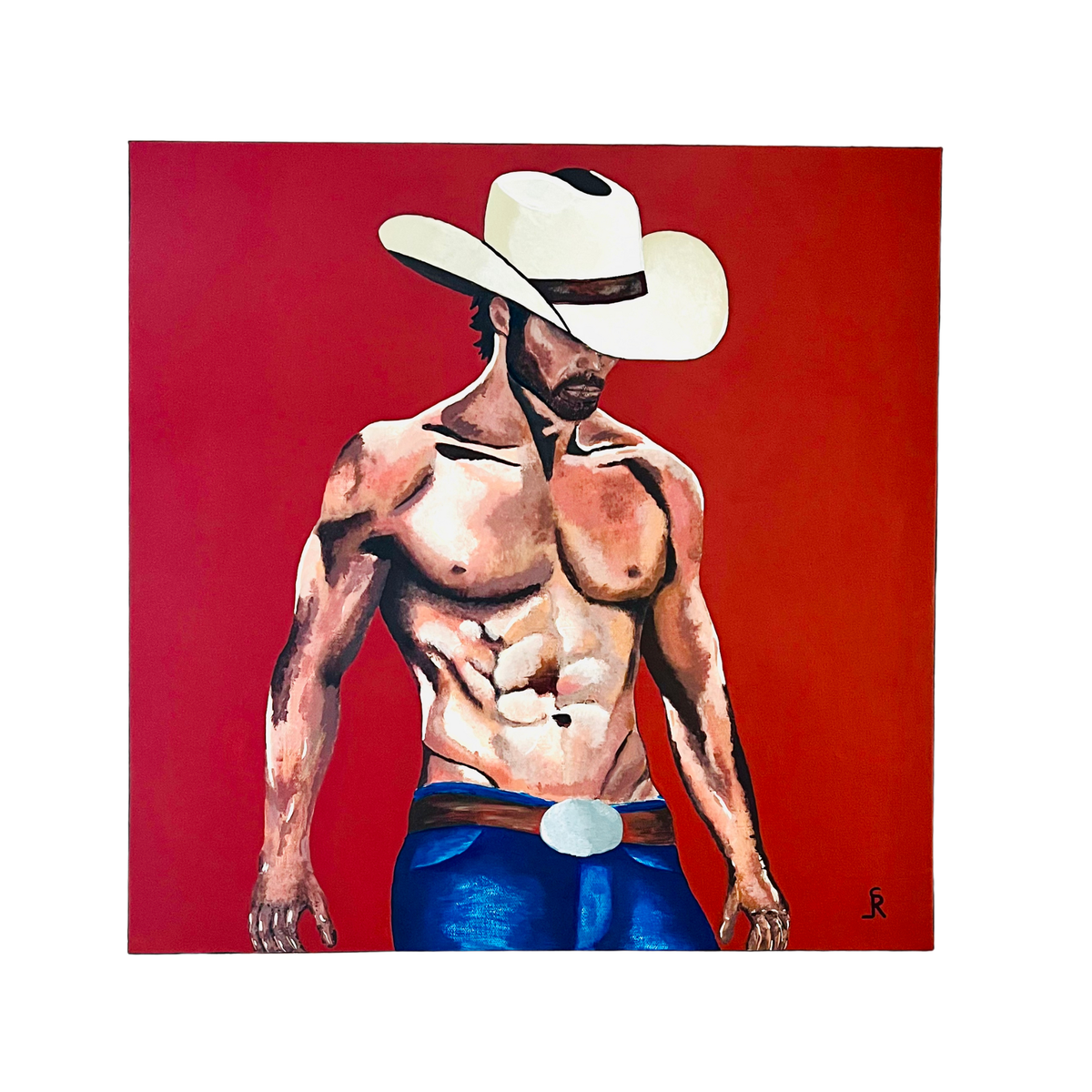 Red Dirt Cowboy – 24x24