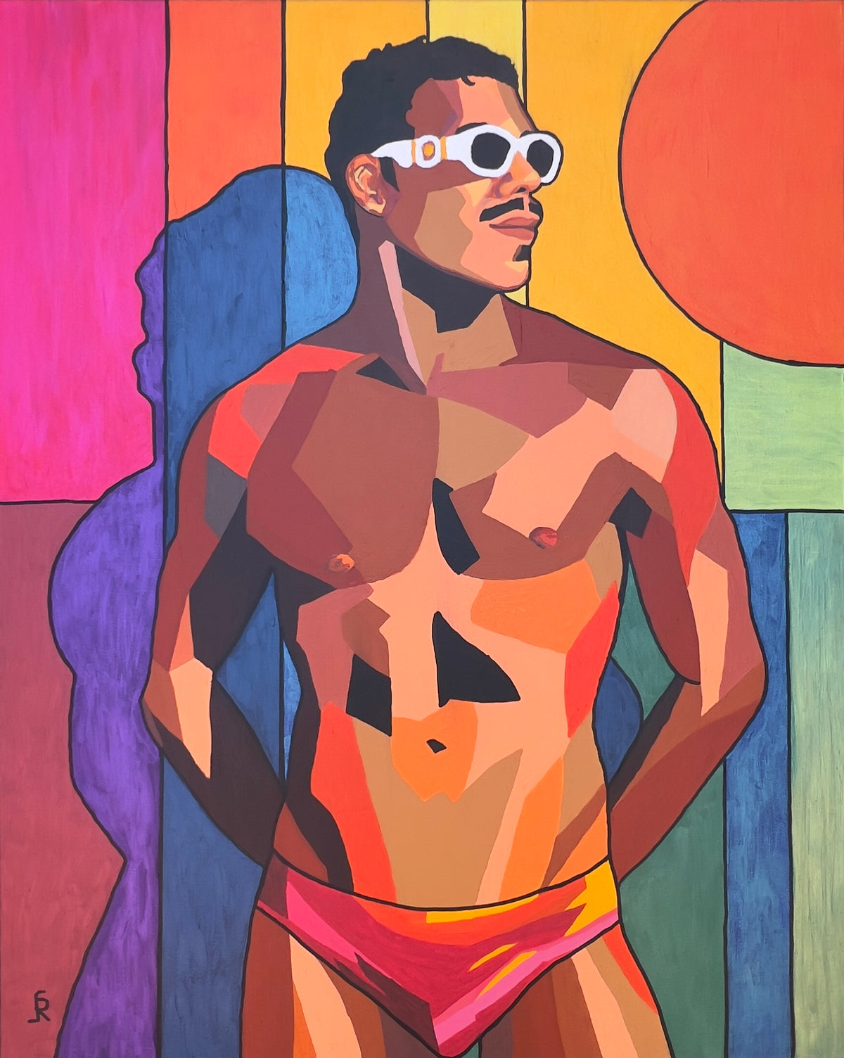 Lane Ross-Sheffield in his studio